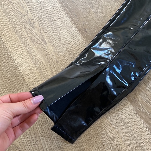 NWT Blank NYC black split leg patent legging size 26 - Picture 6 of 8